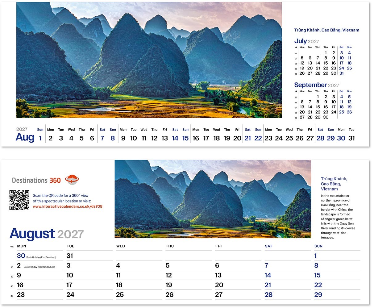 Destinations360 Task Station Desk Calendar