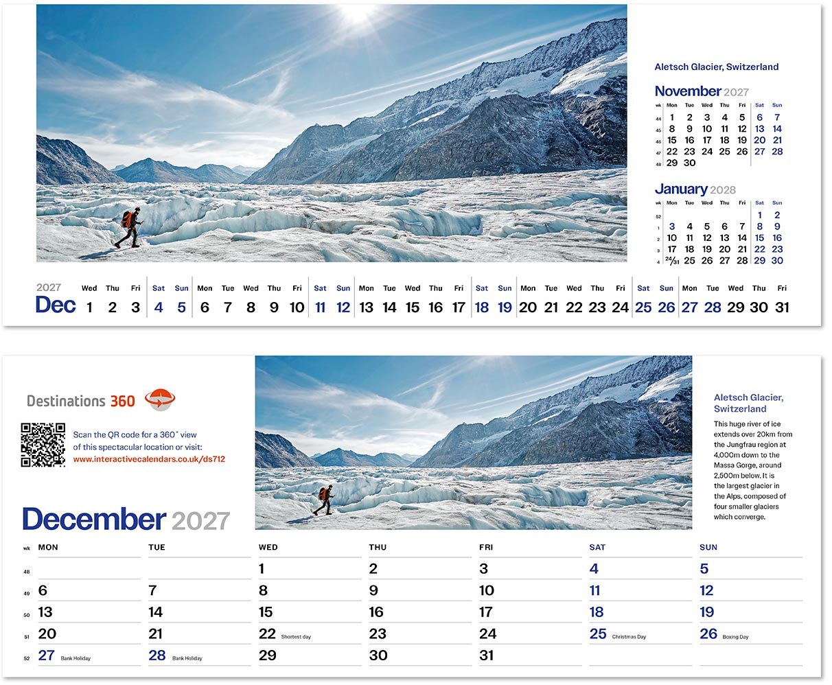 Destinations360 Task Station Desk Calendar