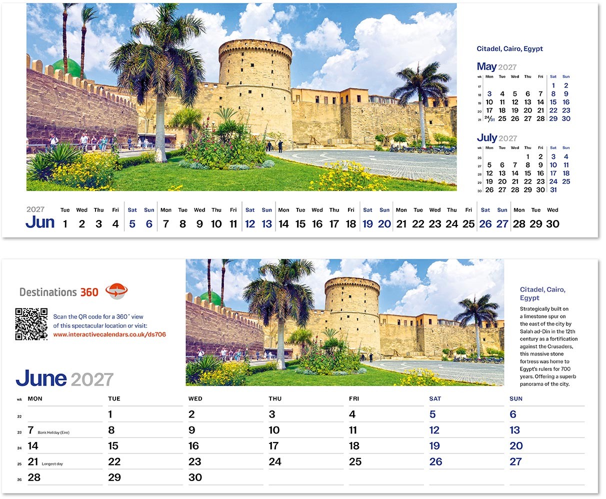 Destinations360 Task Station Desk Calendar