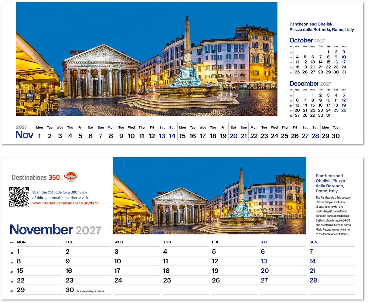 Destinations360 Task Station Desk Calendar