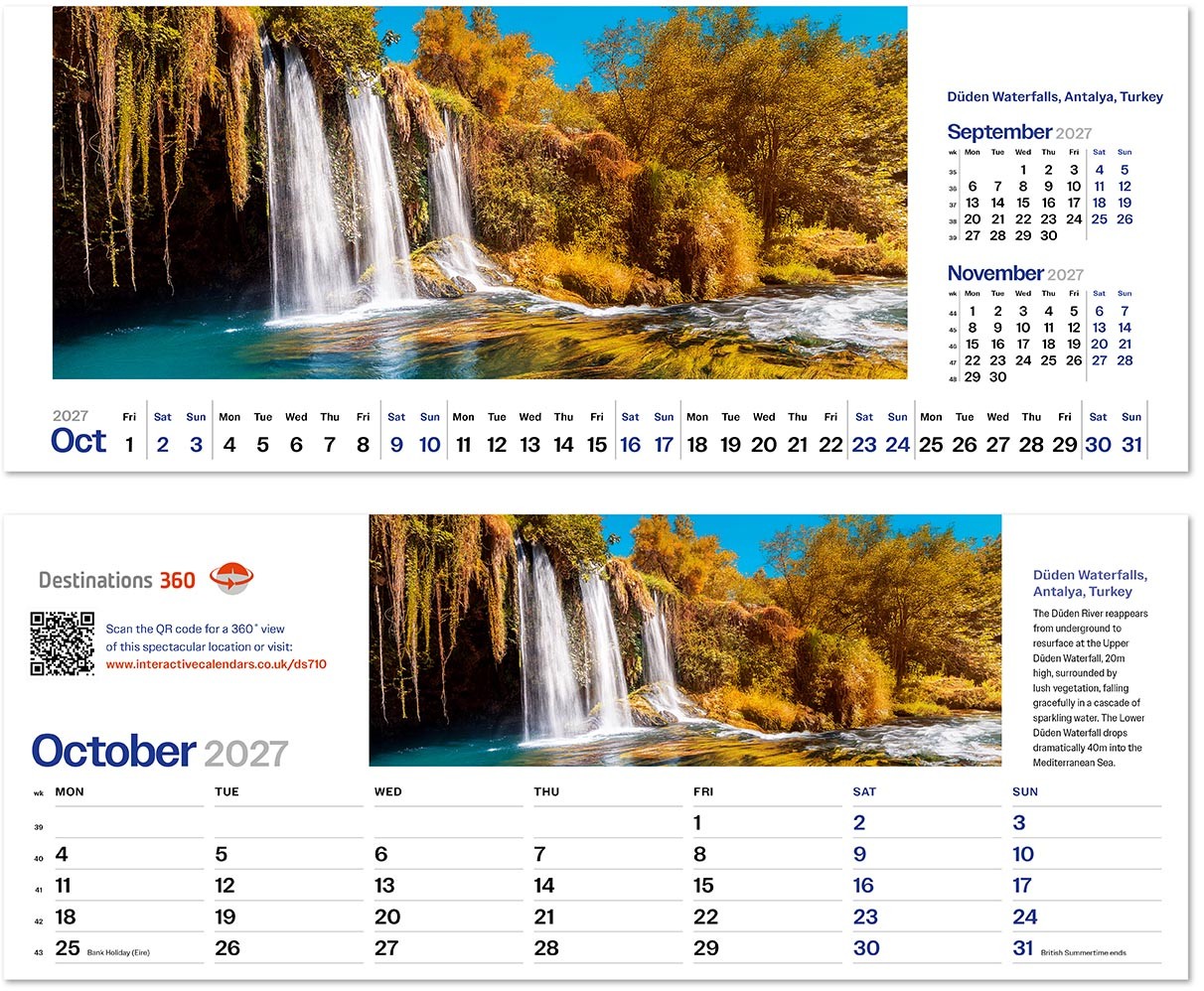 Destinations360 Task Station Desk Calendar