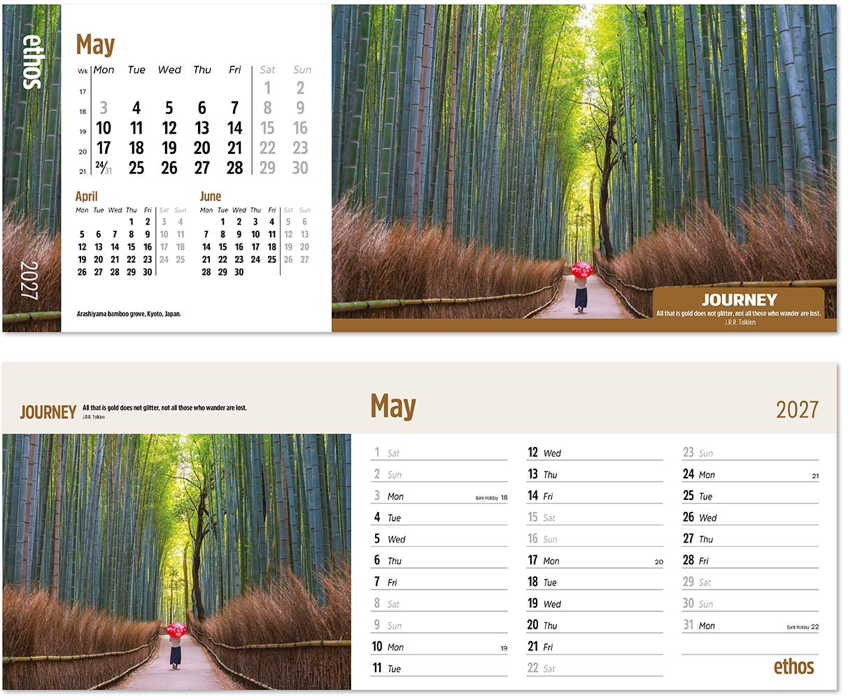 Ethos Task Station Desk Calendar