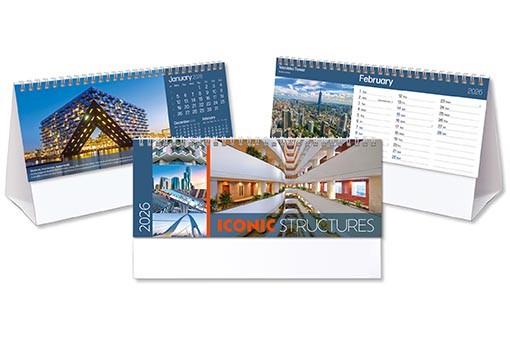 Iconic Structures Desk Calendar
