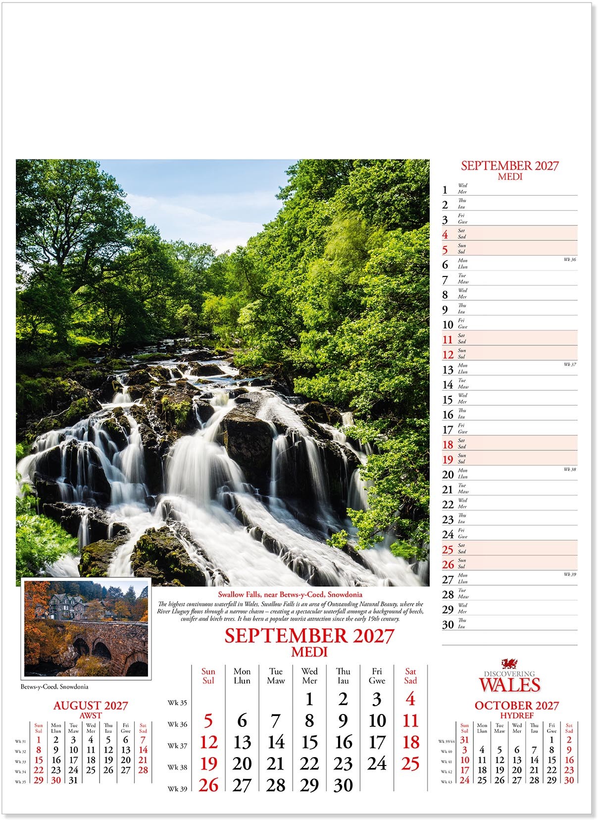 Discovering Wales Calendar