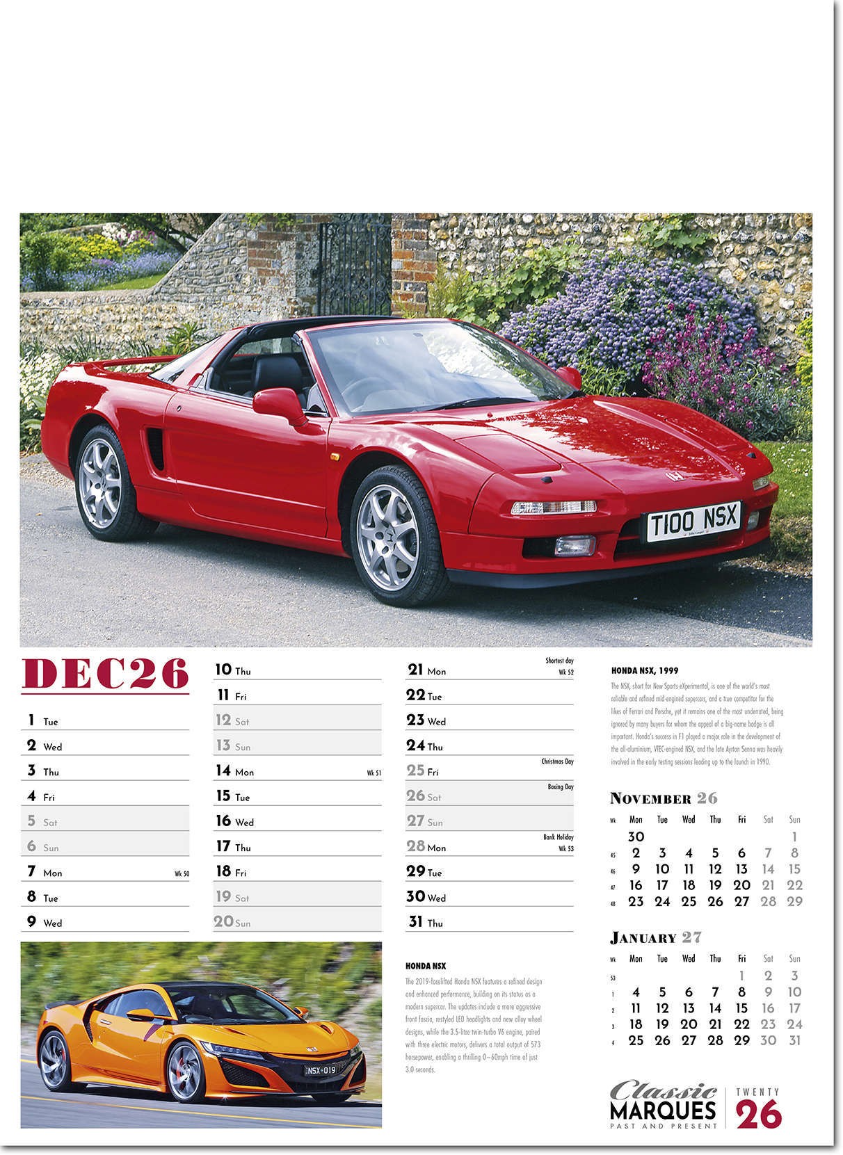 Classic Marques Past and Present Calendar