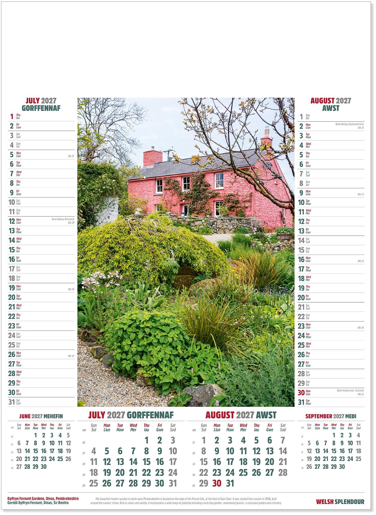 Welsh Splendour Calendar