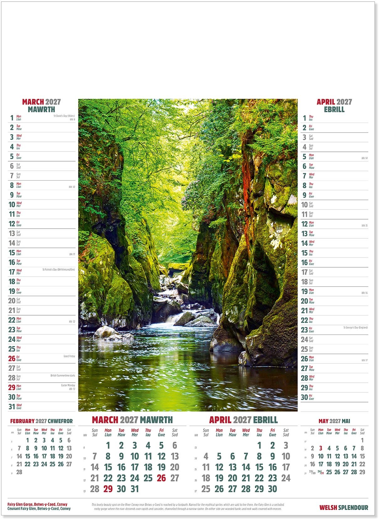 Welsh Splendour Calendar
