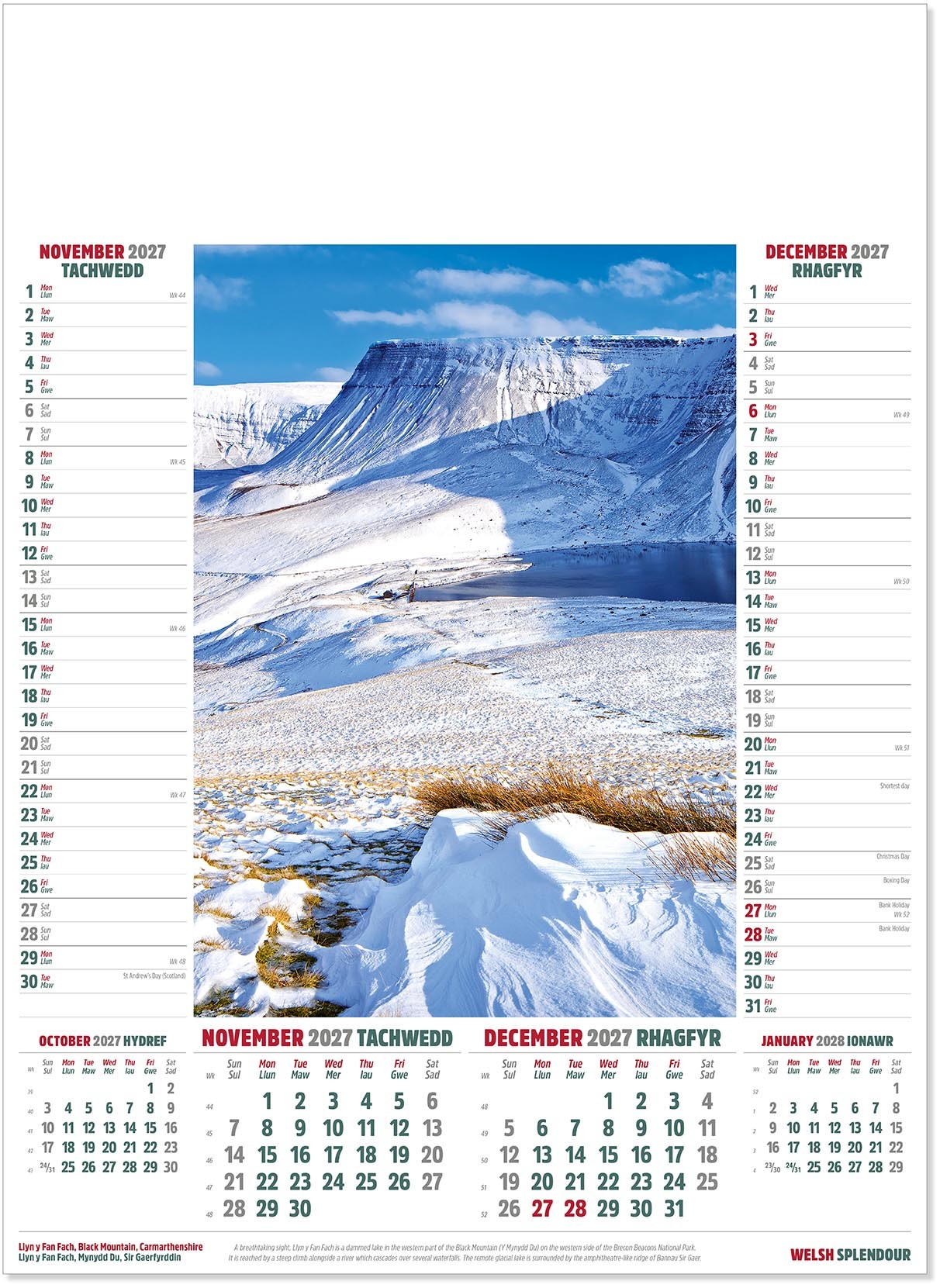 Welsh Splendour Calendar
