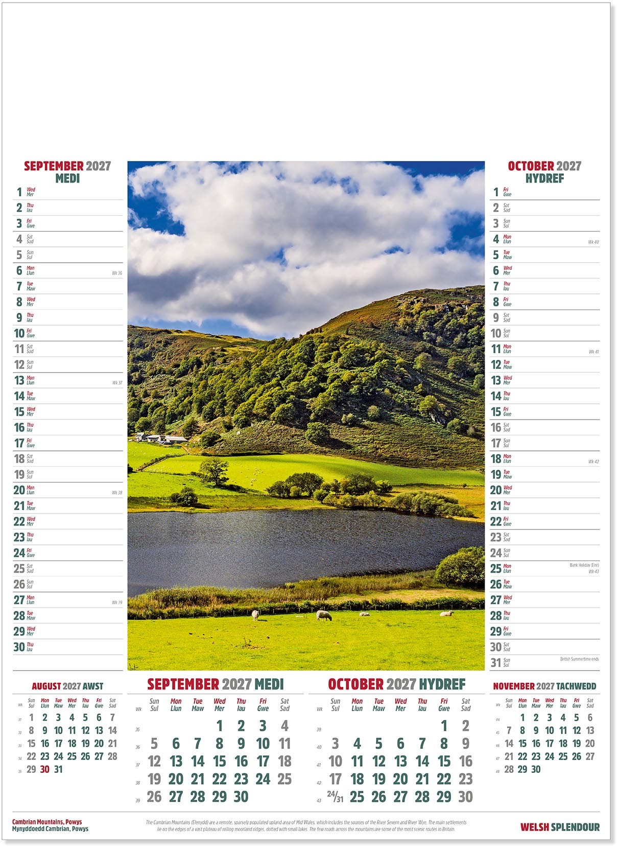 Welsh Splendour Calendar