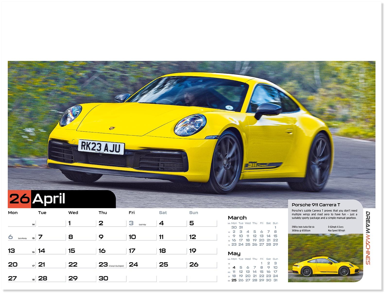 Dream Machines Wall Calendar