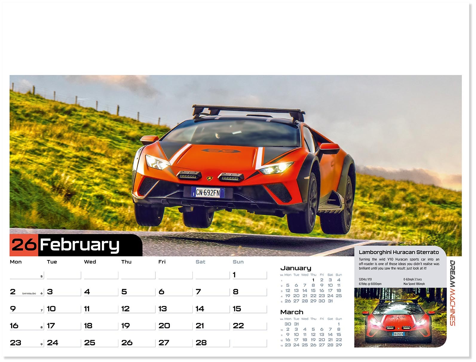 Dream Machines Wall Calendar