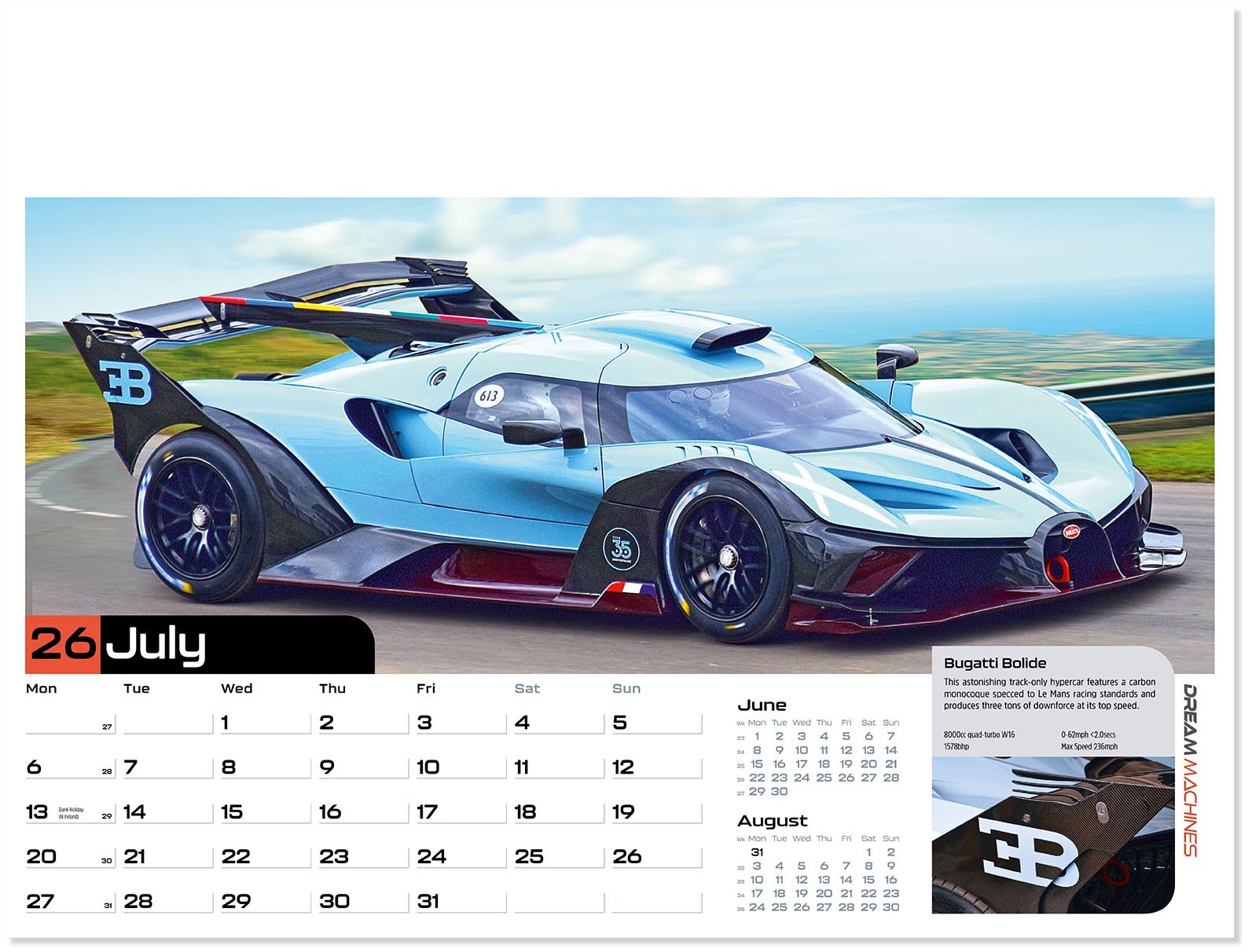 Dream Machines Wall Calendar