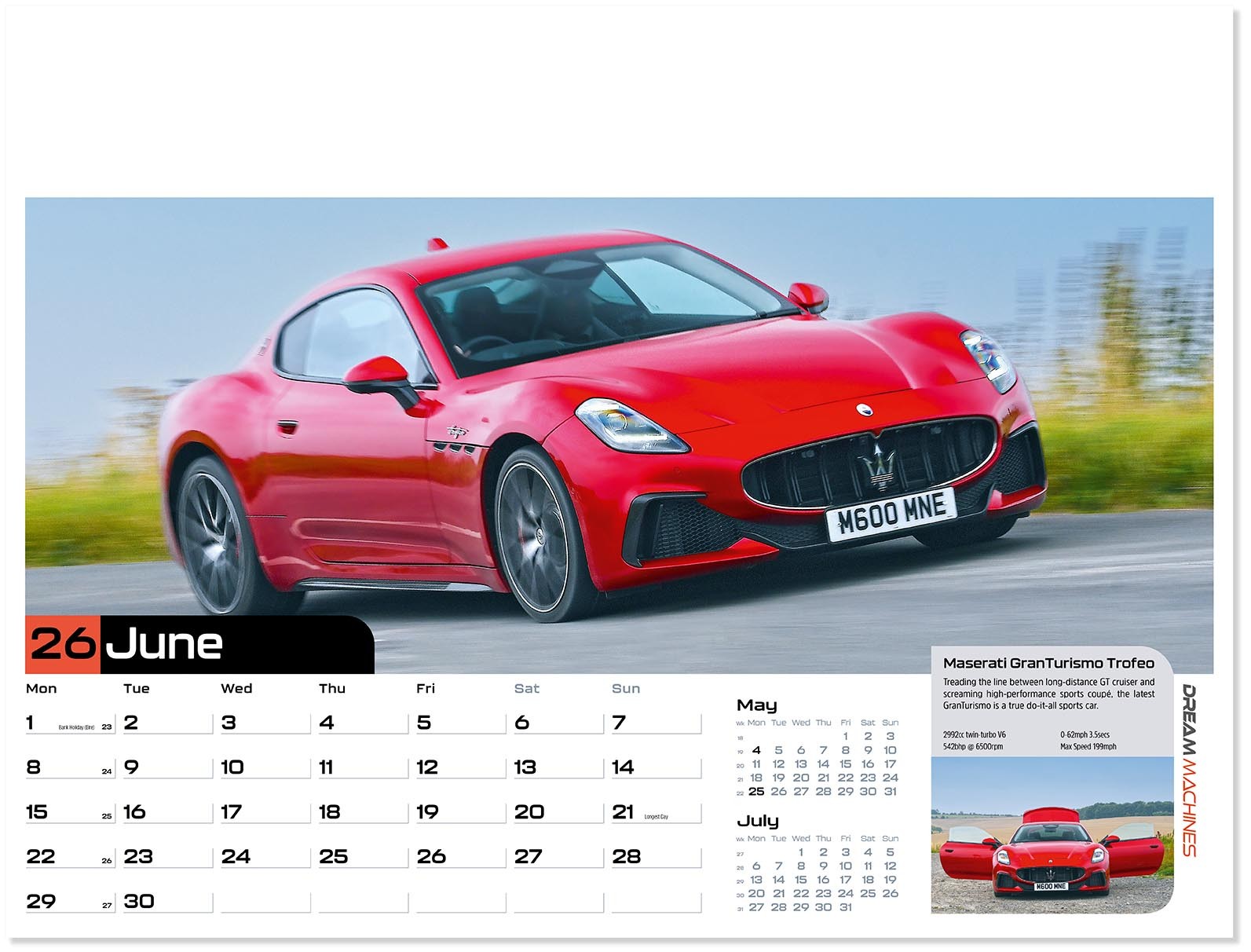 Dream Machines Wall Calendar