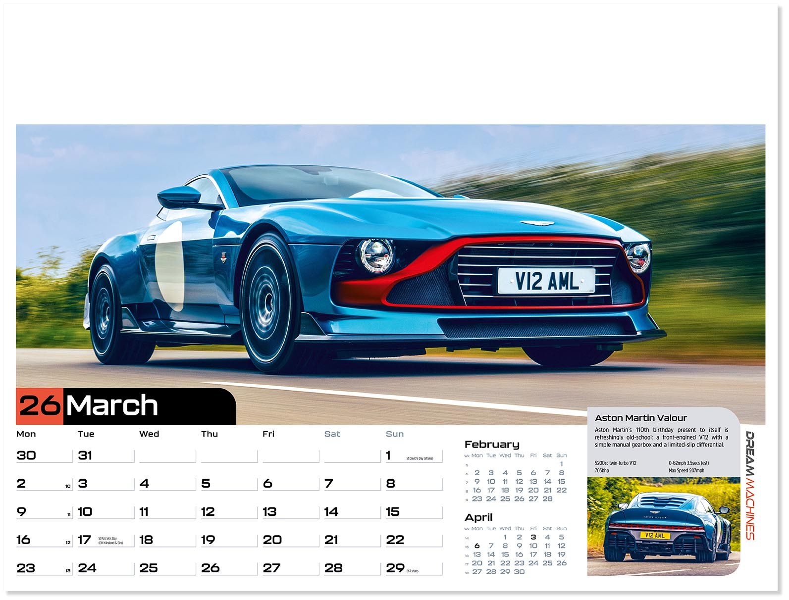 Dream Machines Wall Calendar