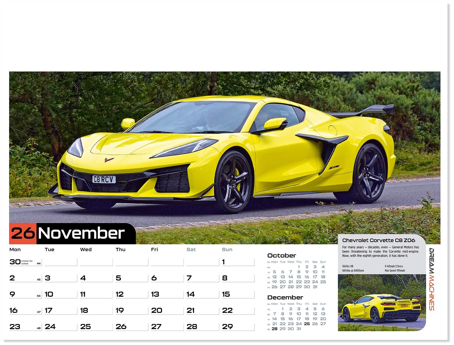 Dream Machines Wall Calendar