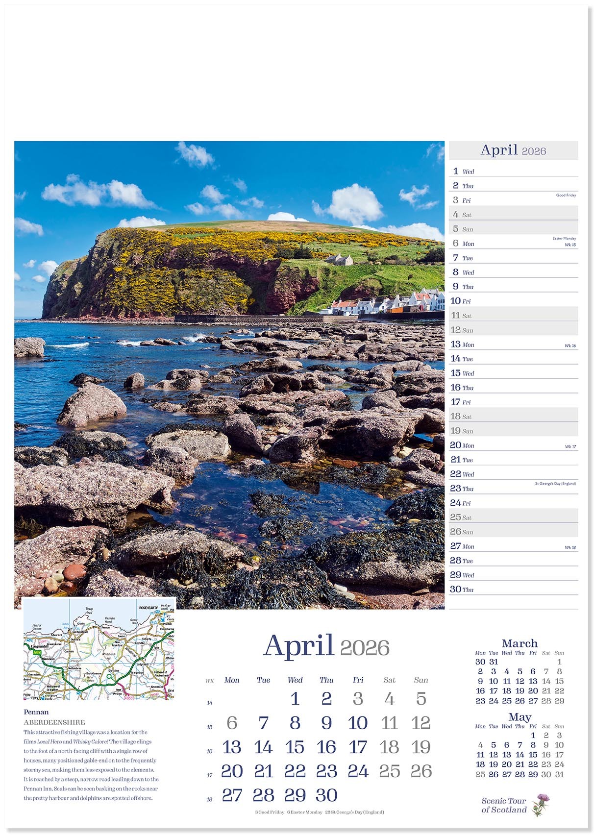 Scenic Tour of Scotland Calendar