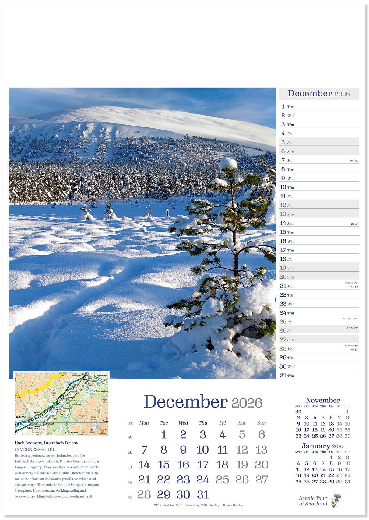 Scenic Tour of Scotland Calendar