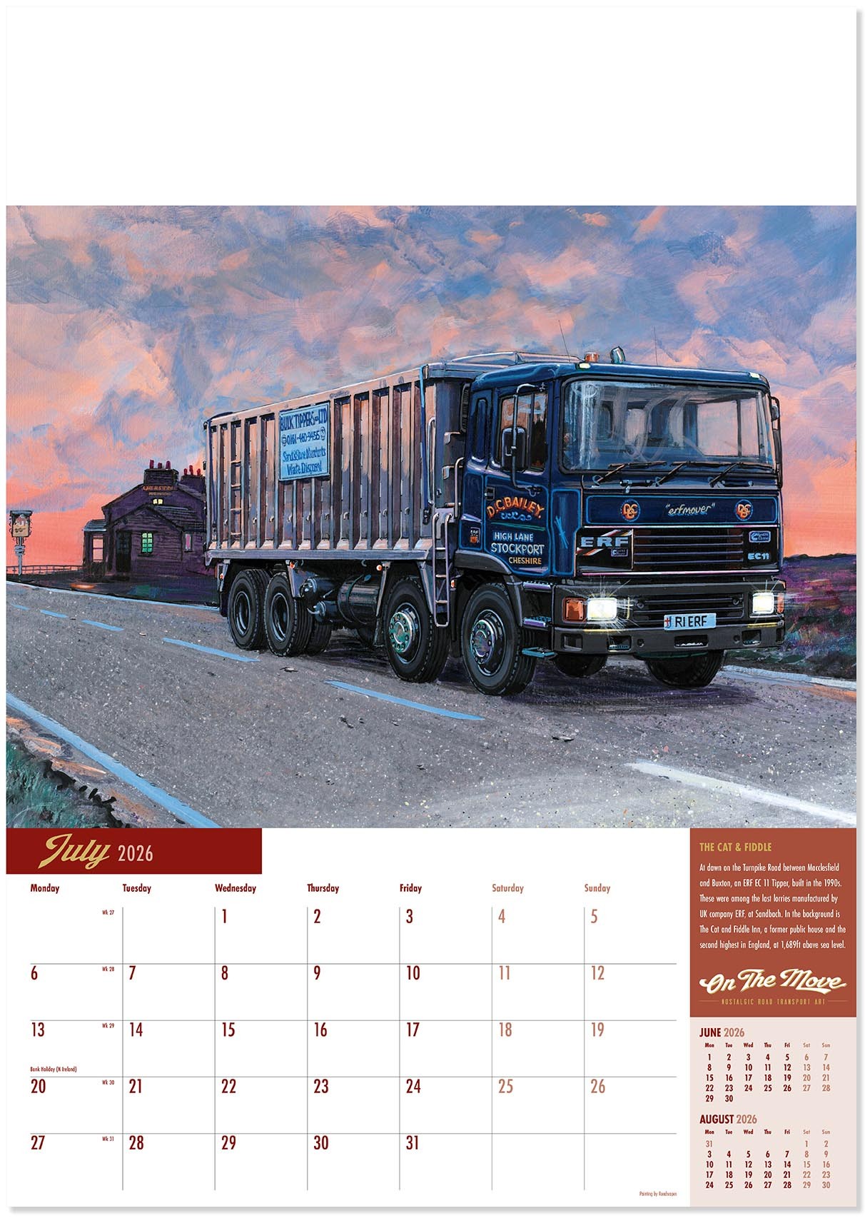 On the Move Wall Calendar
