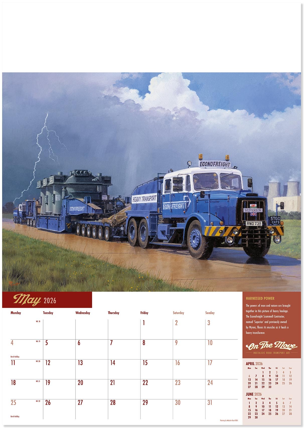 On the Move Wall Calendar