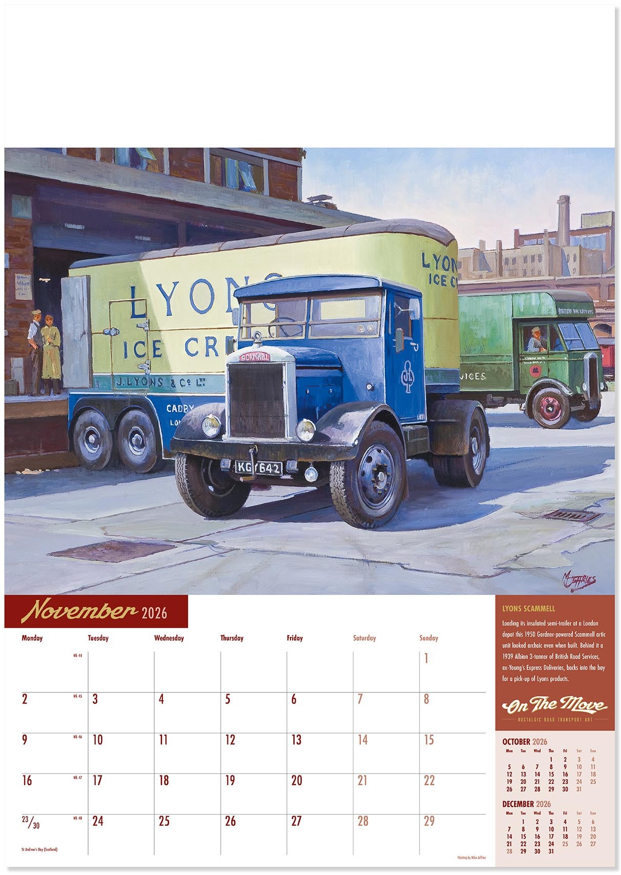 On the Move Wall Calendar