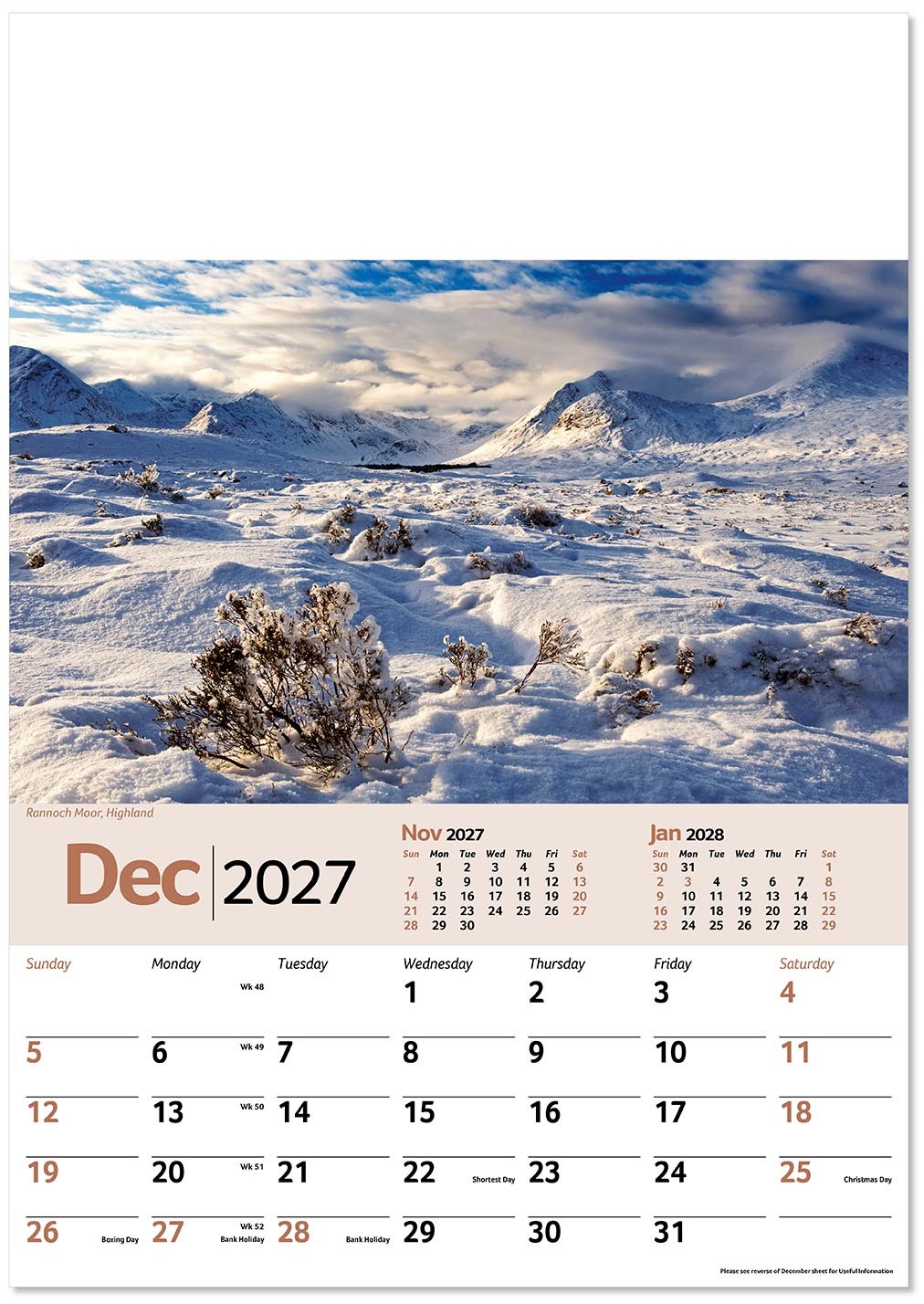 Scenic Memo Calendar