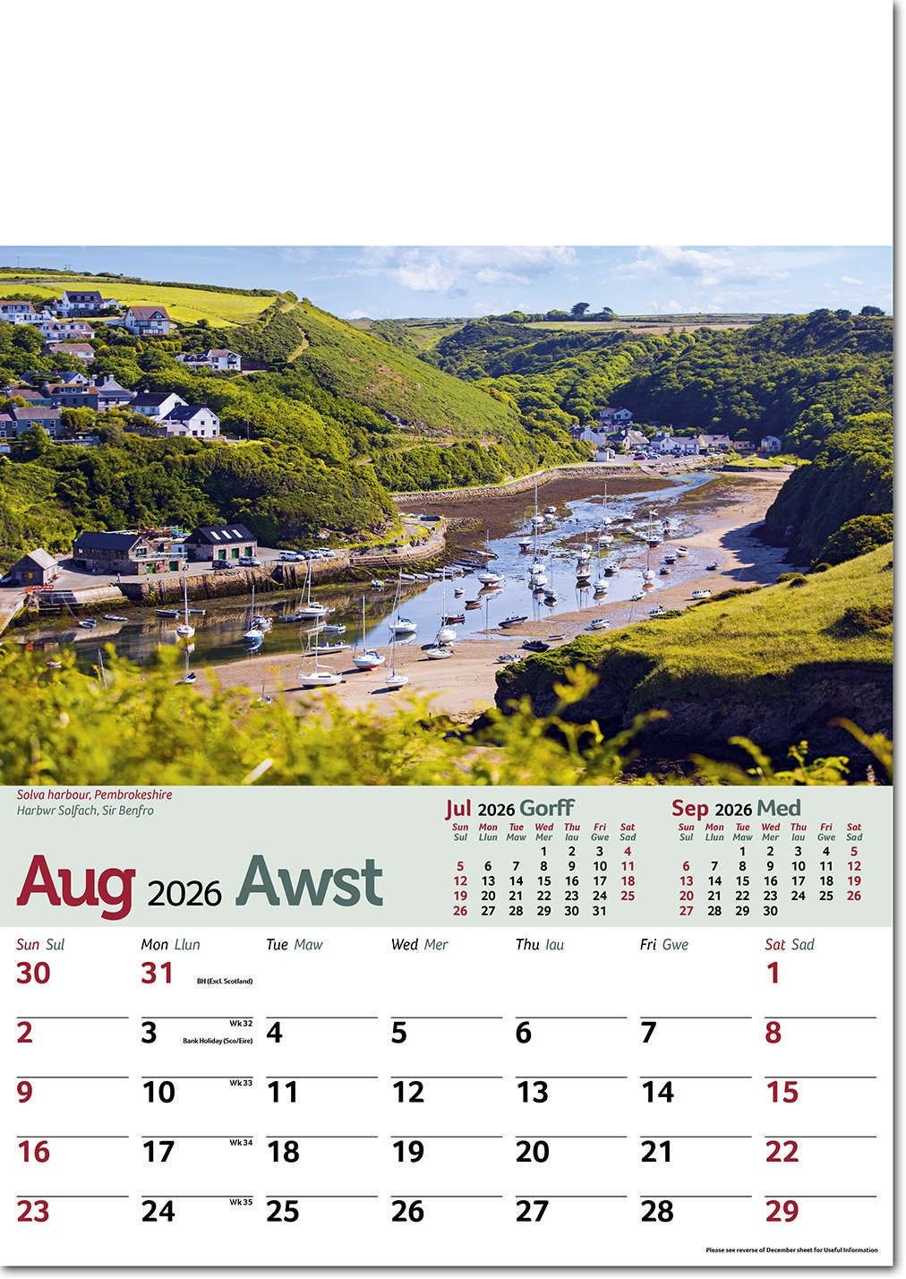 Tour of Wales Calendar